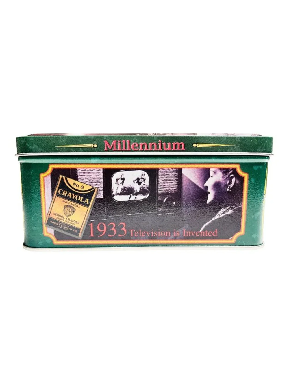 Crayola's Millennium Collector Tin With 64 Crayons And Sharpener, New, USA